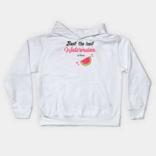 Beat the heat watermelon is here Kids Hoodie